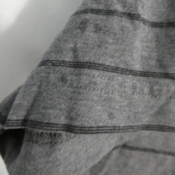 MEXX | xl - extra large | Men's Striped Grey Polo Short Sleeve Shirt - Picture 14 of 15